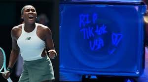 Coco Gauff lamenta bloqueio do Tiktok nos EUA