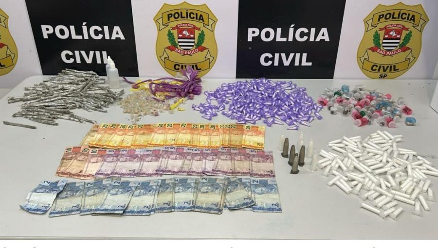 Polícia prende três e desmantela depósito de drogas em Praia Grande