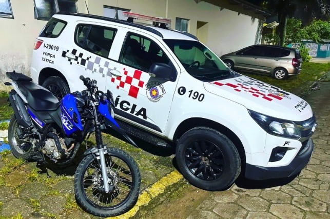 Homem com motocicleta clonada é preso em Mongaguá