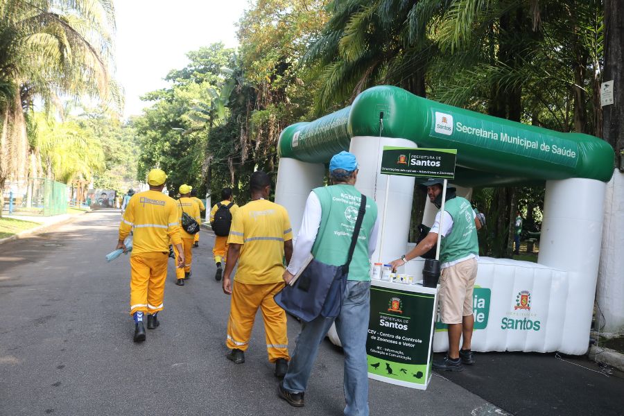 Santos intensifica combate ao Aedes antes do carnaval e agentes já eliminaram mais de 500 focos