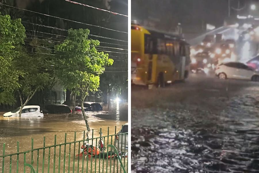 Cidades da Baixada Santista registram os maiores acumulados de chuva de SP