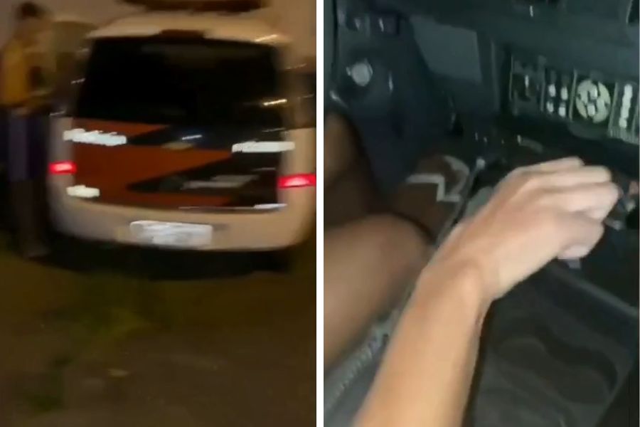 Menores postam vídeo furtando viatura da PM e acabam apreendidos em São Vicente; VÍDEO