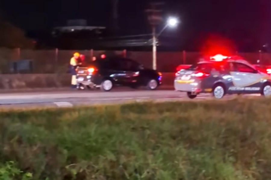 Homem é atropelado após tentar atravessar rodovia no litoral de SP