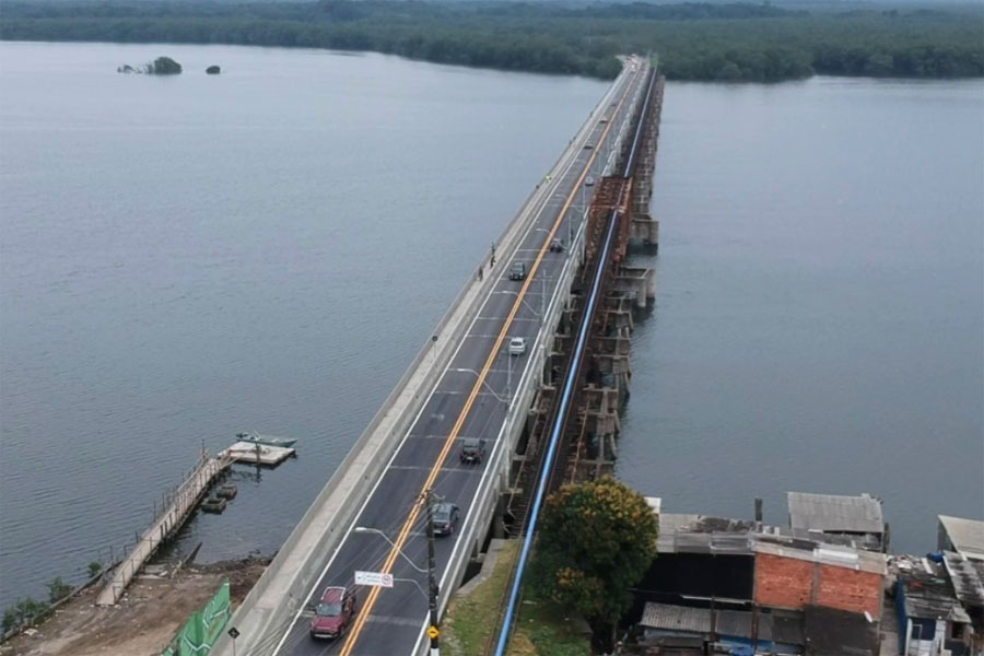 Ponte dos Barreiros funciona via operação 'Pare e Siga' na noite desta segunda