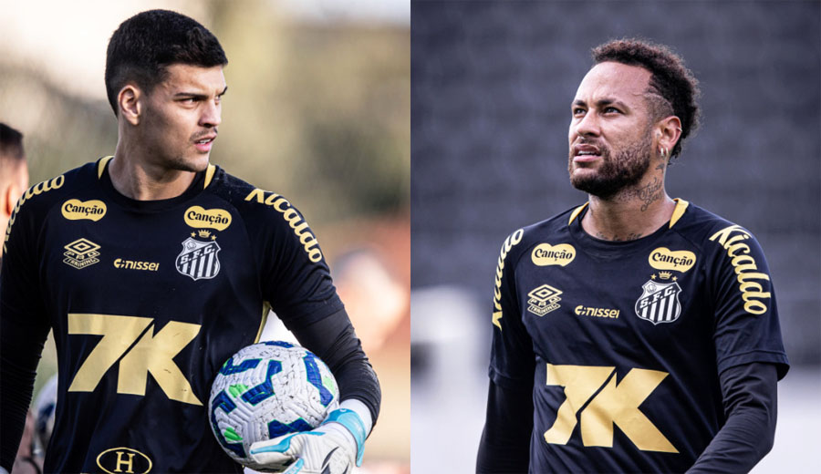 Montagem/Fotos: Raul Baretta/Divulgação Santos FC