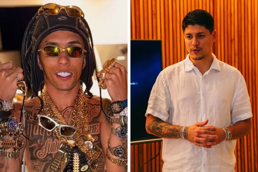 Bruno Alexssander Souza Silva, o Buzeira (à esq.) e Rodrigo Morgado (à dir.). Reprodução/Instagram