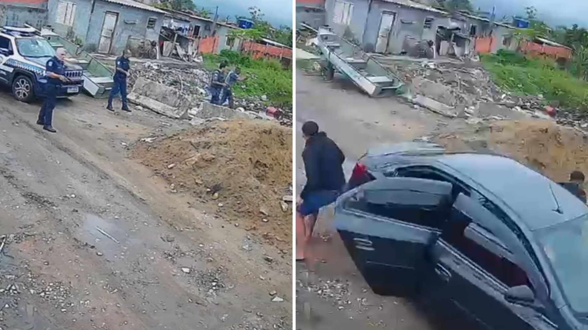 Homem é baleado e preso por guardas municipais após perseguição em Praia Grande; VÍDEO