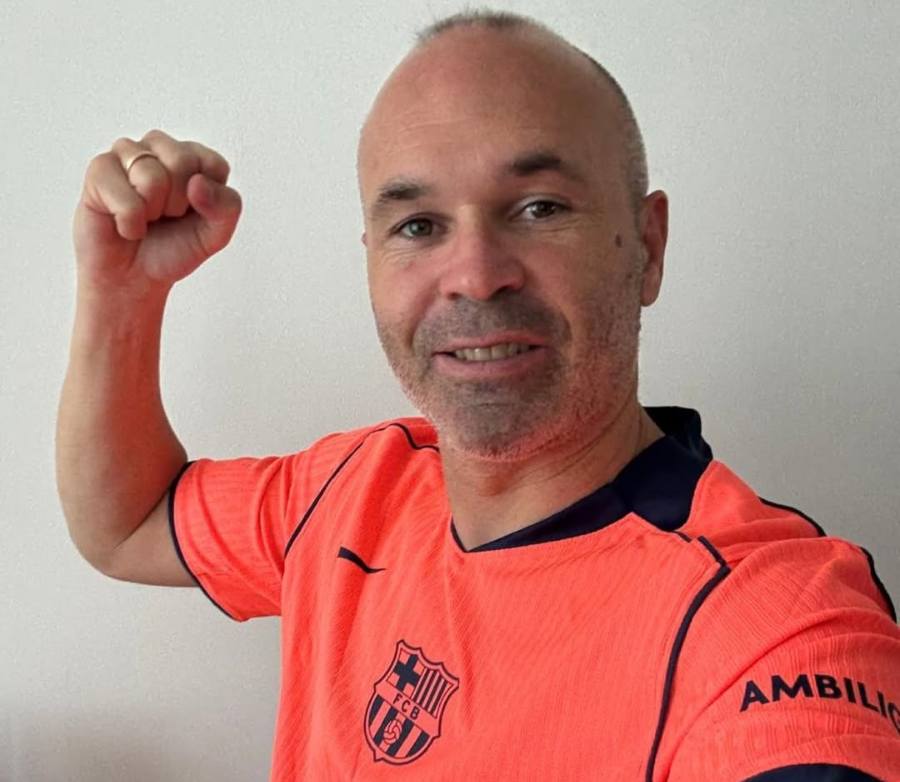 Reprodução/Instagram @andresiniesta8
