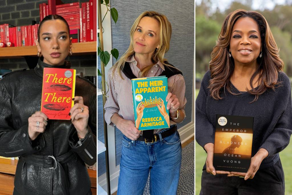 O que Dua Lipa, Oprah, Emma Roberts e outras celebridades leram em 2025