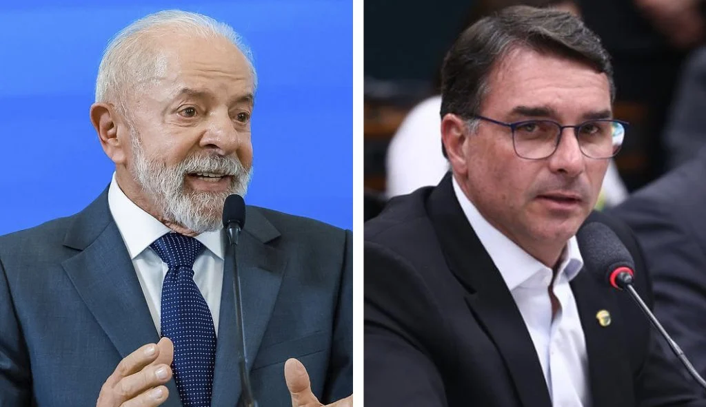 Disputa entre Lula e Flávio Bolsonaro reedita guerra de rejeição da eleição de 2022