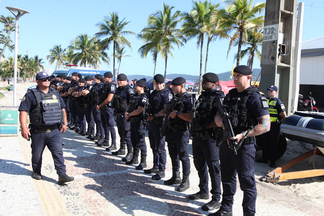 Operação Verão inicia com reforço de 250 guardas e apoio de mais de 3 mil câmeras em Santos