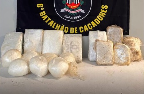 Mais de 16 quilos de drogas são apreendidos em área de mata no Saboó, em Santos