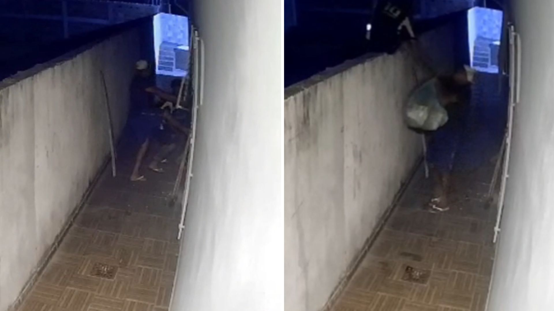 Casa é arrombada por dupla que furta eletrônicos e mais de 20 kg de alimentos em Itanhaém; VÍDEO