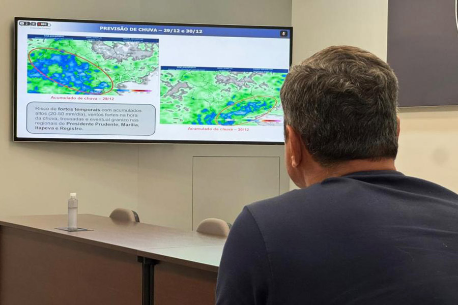 Com previsão de chuvas e ventos fortes, Santos adota medidas preventivas e ações integradas