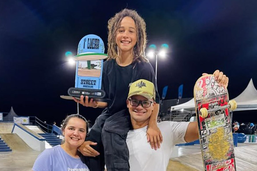 Revelação do skate santista é campeão brasileiro amador de street