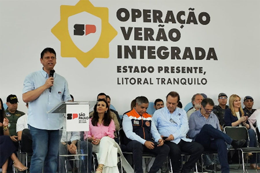 Tarcísio lança oficialmente a Operação Verão; mais de 4 mil policiais serão mobilizados