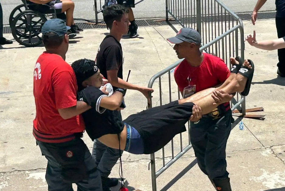 Torcedores do Corinthians passam mal com calor antes de festa na Arena