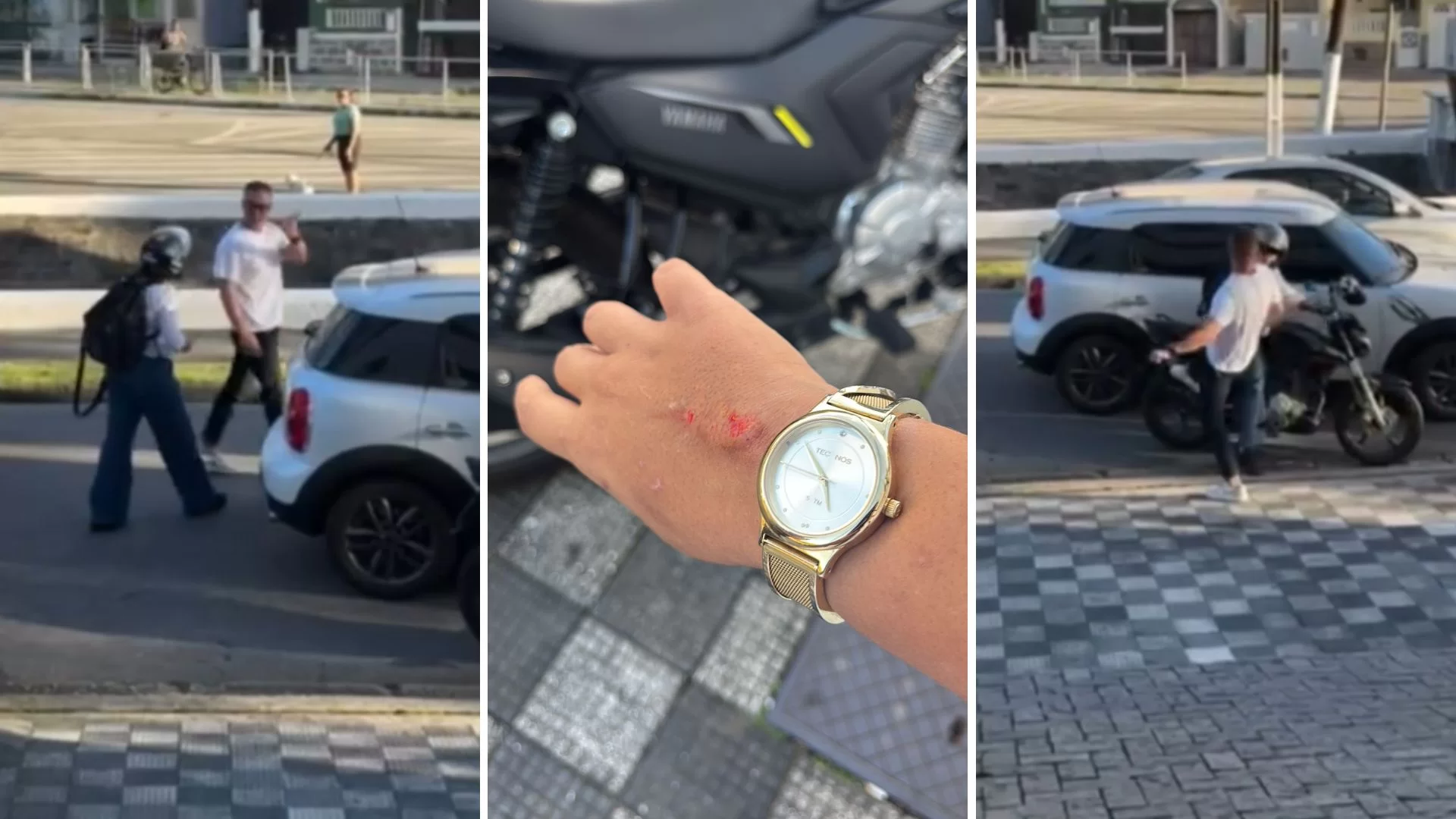 Motorista que arrastou motociclista por 40m em Santos é indiciado por lesão corporal dolosa