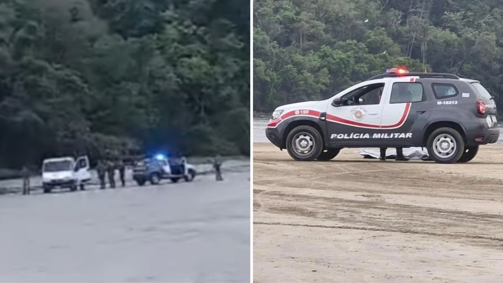 Corpo de homem desaparecido é encontrado na praia de Itaguaré; outro é localizado na Enseada