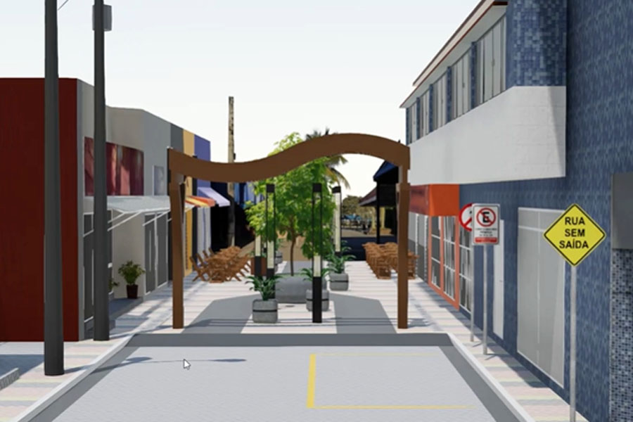 Projeto de boulevard em Mongaguá prioriza mobilidade e fortalecimento do comércio