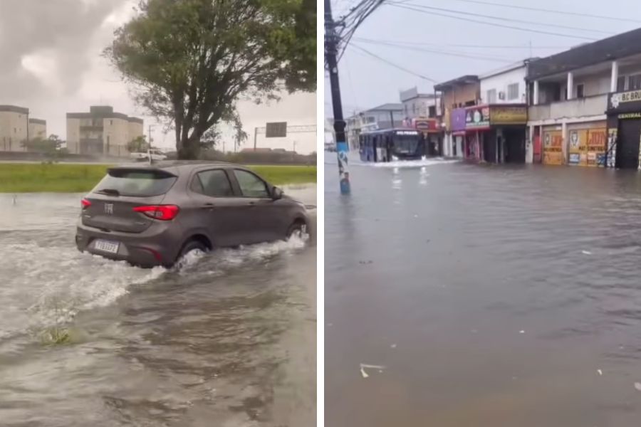 Baixada Santista registra os maiores acumulados de chuva de SP nas últimas 24 horas