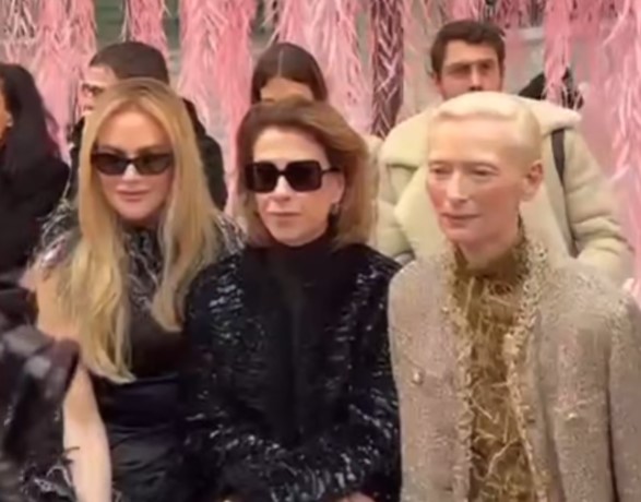 Fernanda Torres publica vídeo com Nicole Kidman e Tilda Swinton em Paris