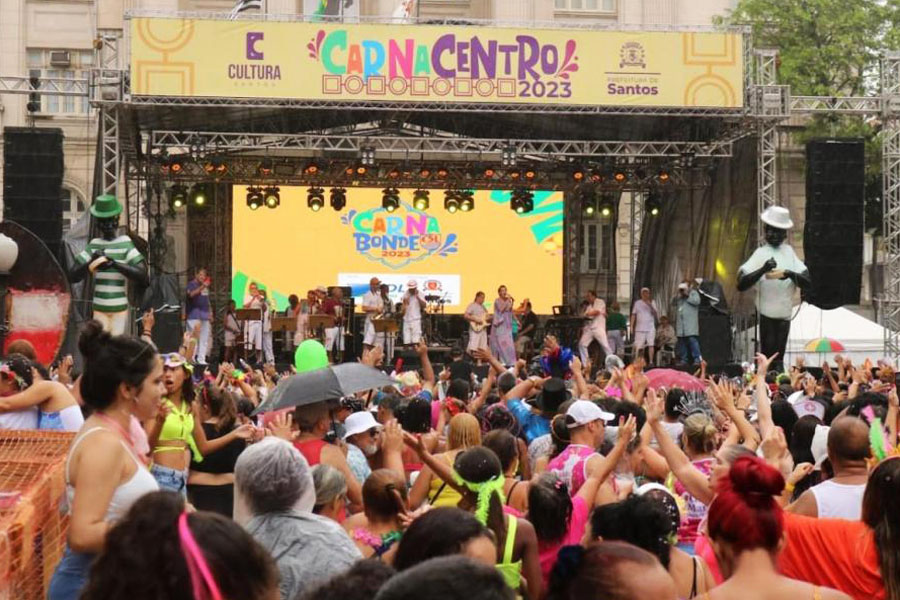 Carnacentro será lançado no sábado com festa em tenda na orla de Santos