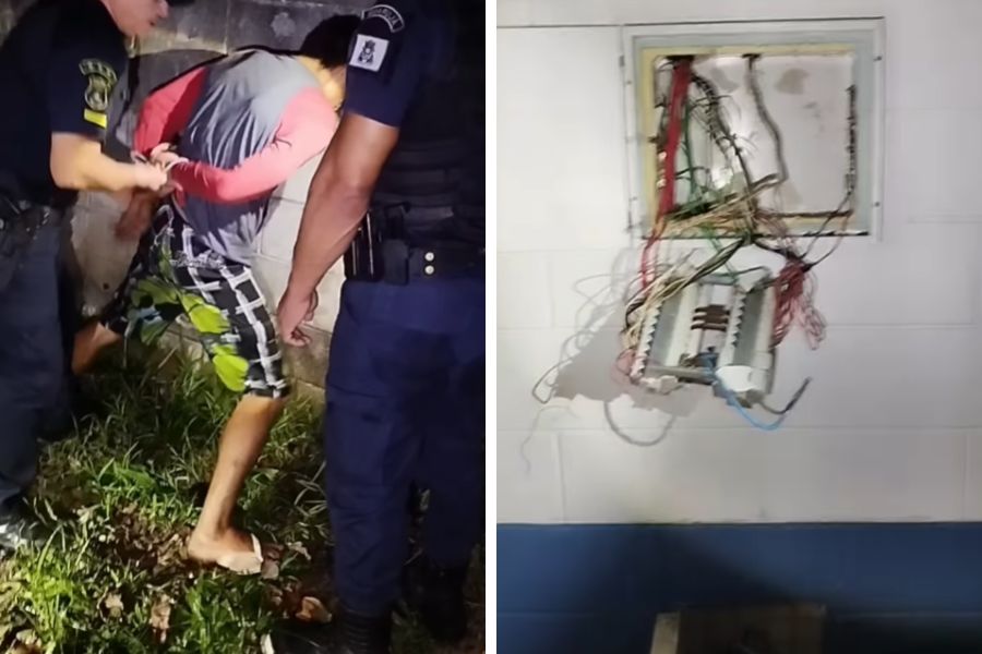 Suspeito é preso após tentar furtar equipamento de escolas públicas em Guarujá