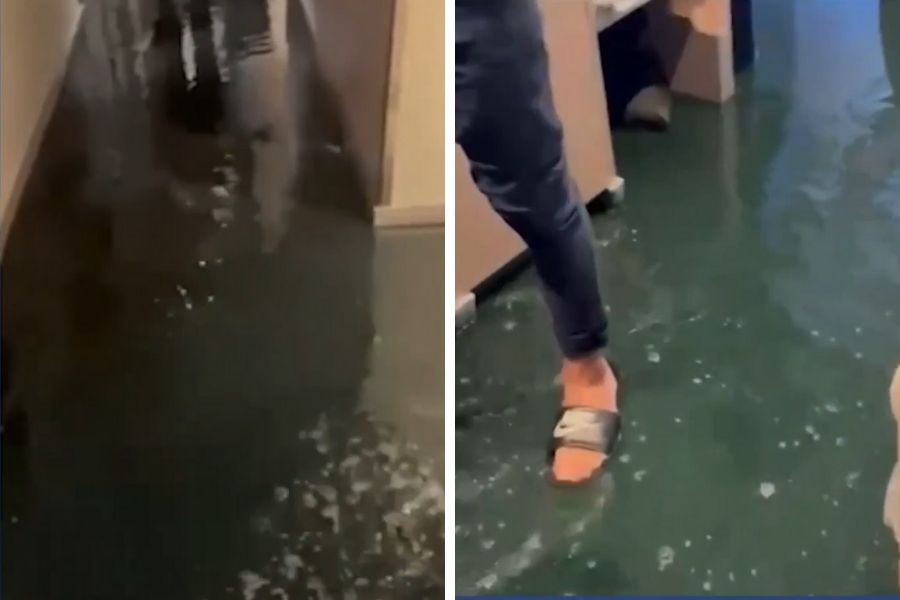 Navio de cruzeiro que saiu de Santos inunda após vazamento de tubulação, e água invade cabines