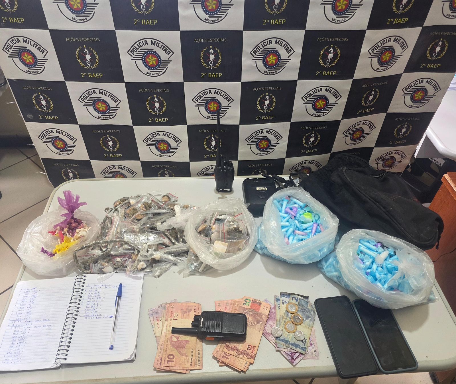 Baep prende dupla por tráfico e receptação durante operação em Cubatão