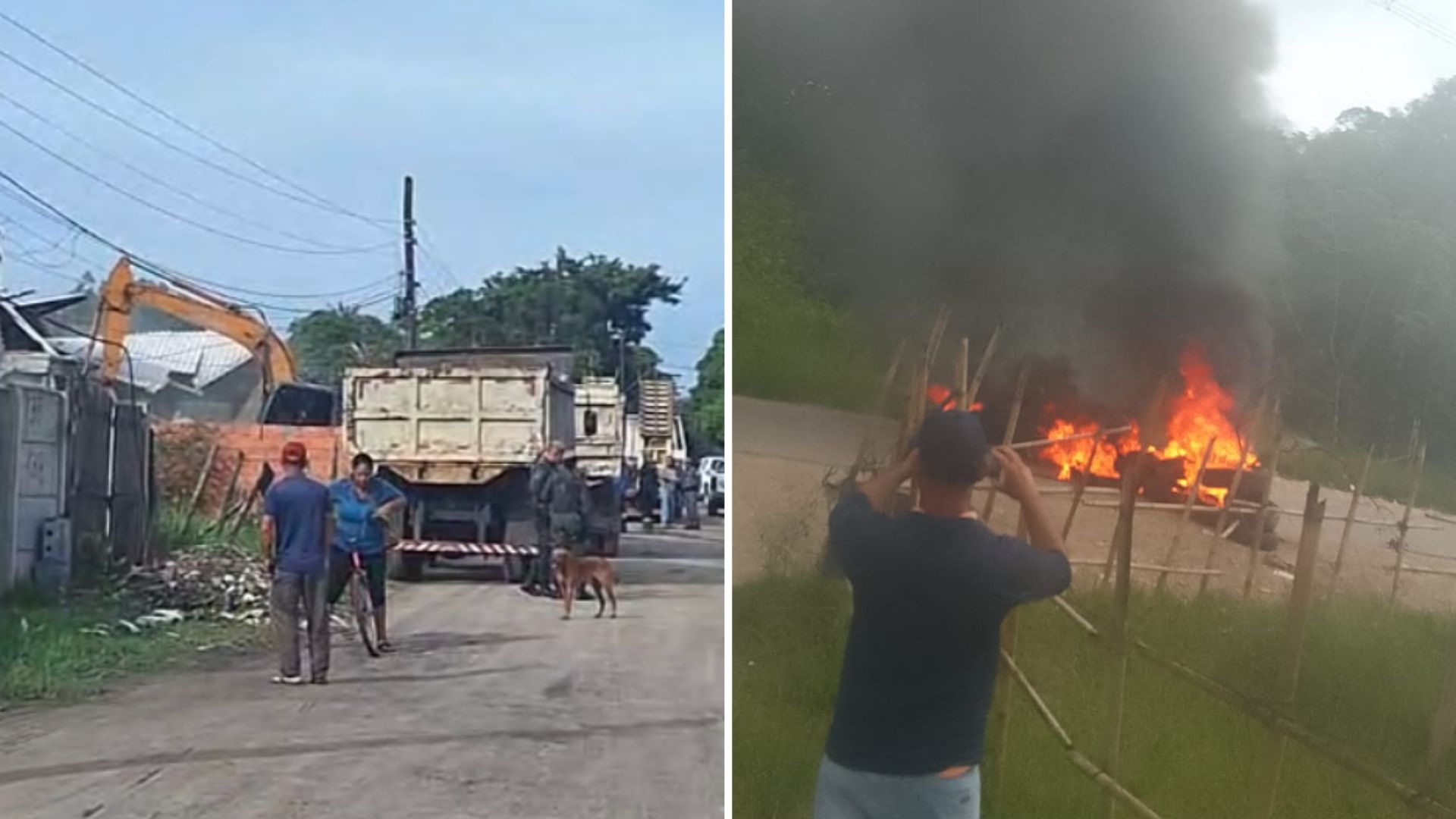 Operação ambiental derruba construções irregulares em Itanhaém e causa manifestação; VÍDEO