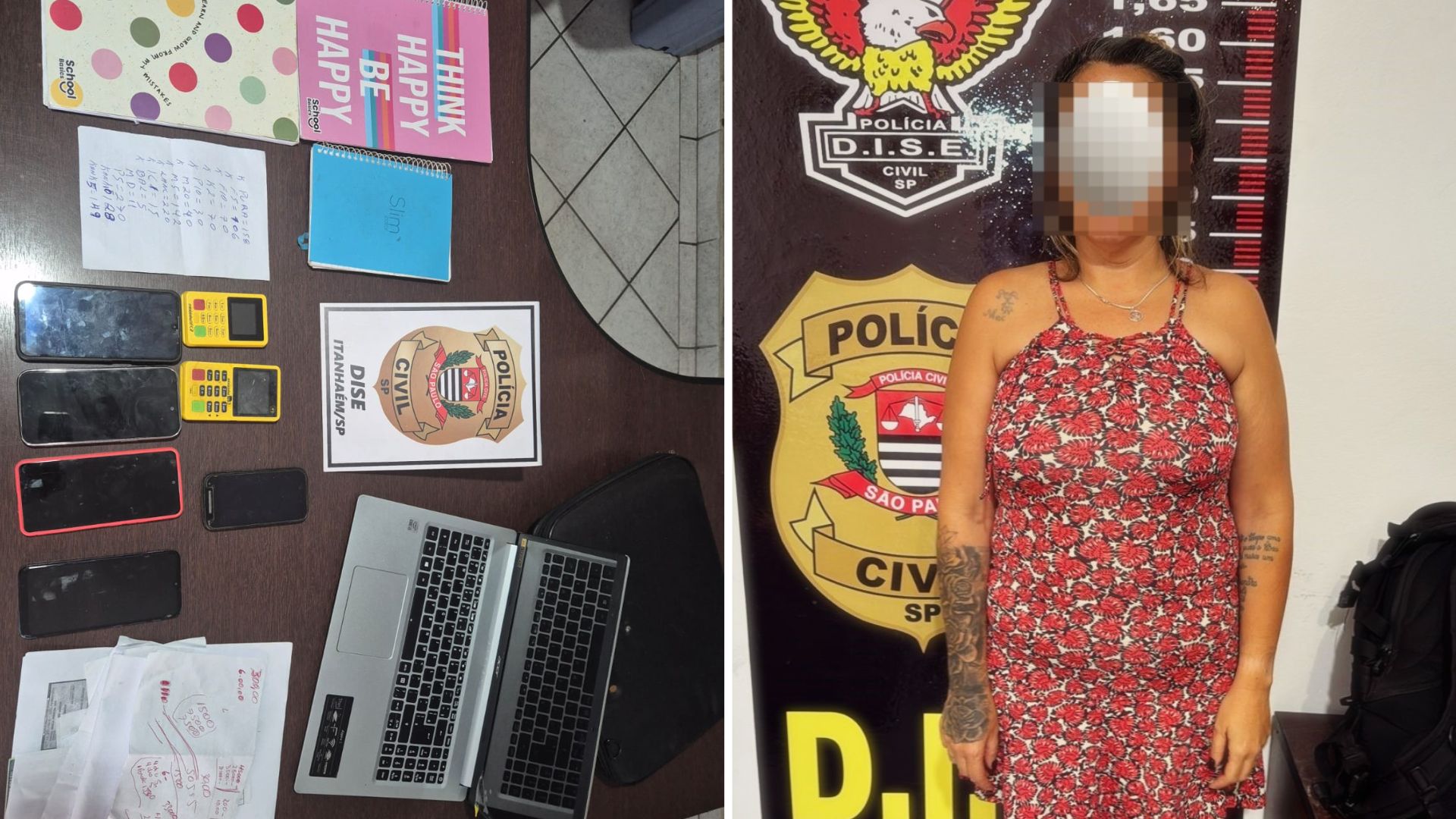 Polícia prende mulher apontada como “sintonia geral” de facção em Itanhaém