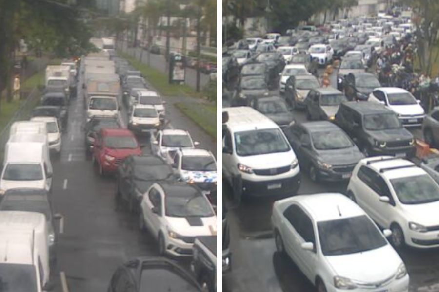 Primeiro dia pós Carnaval tem manhã caótica na travessia entre Santos e Guarujá