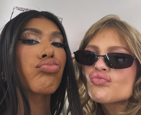 Gretchen e Pocah participam de bloco de Luísa Sonza em SP