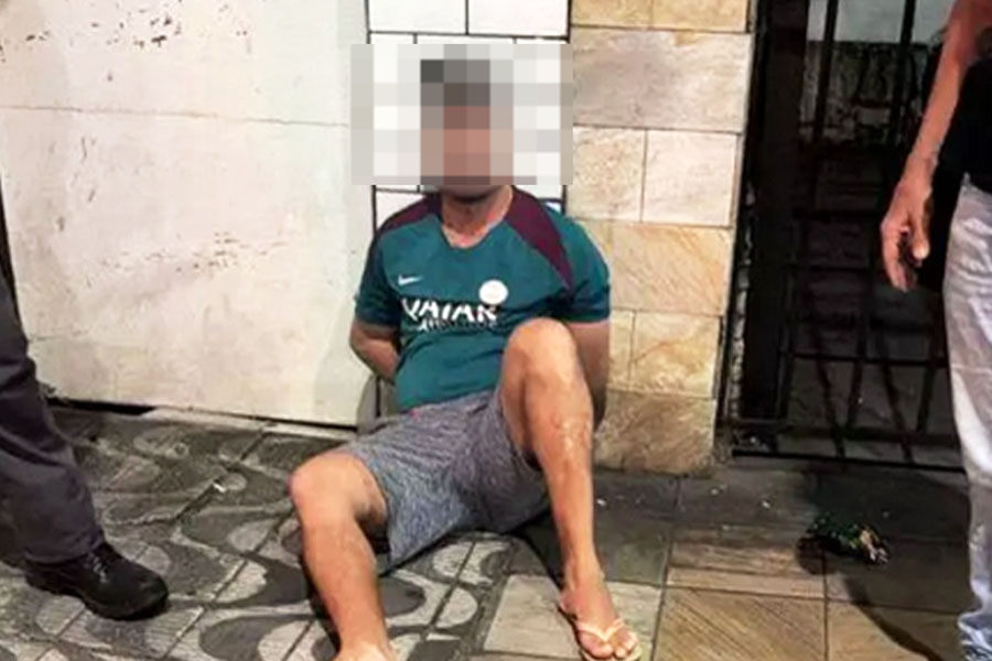 Homem que atirou para o alto durante 'pancadão' em morro de Santos é preso em São Vicente