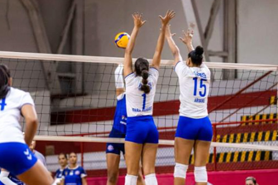 Equipe de vôlei feminino de Santos encara o Pinheiros nas quartas da Superliga B