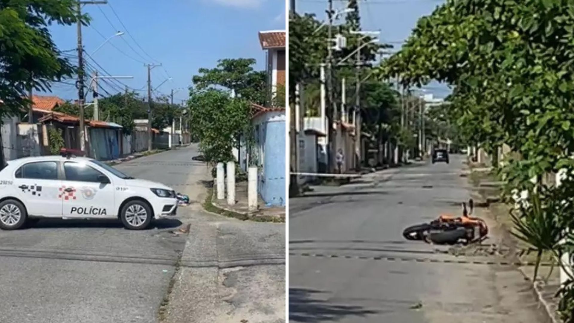 Motociclista morre e mulher fica ferida após acidente em Itanhaém