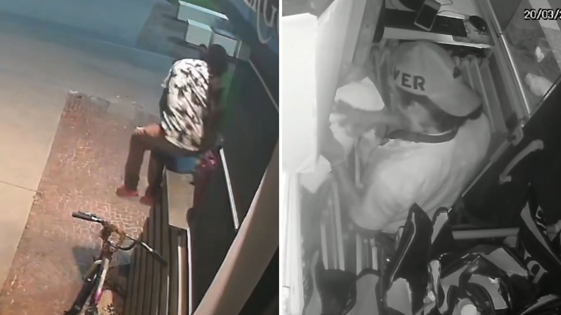 Homem furta quiosque na Ponta da Praia e causa prejuízo de R$ 6 mil; VÍDEO