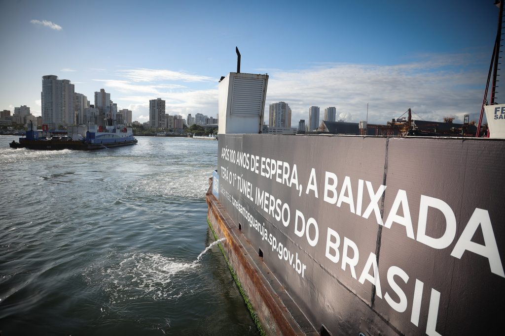Governo de SP abre crédito de R$ 2,6 bi e garante cronograma do túnel Santos-Guarujá