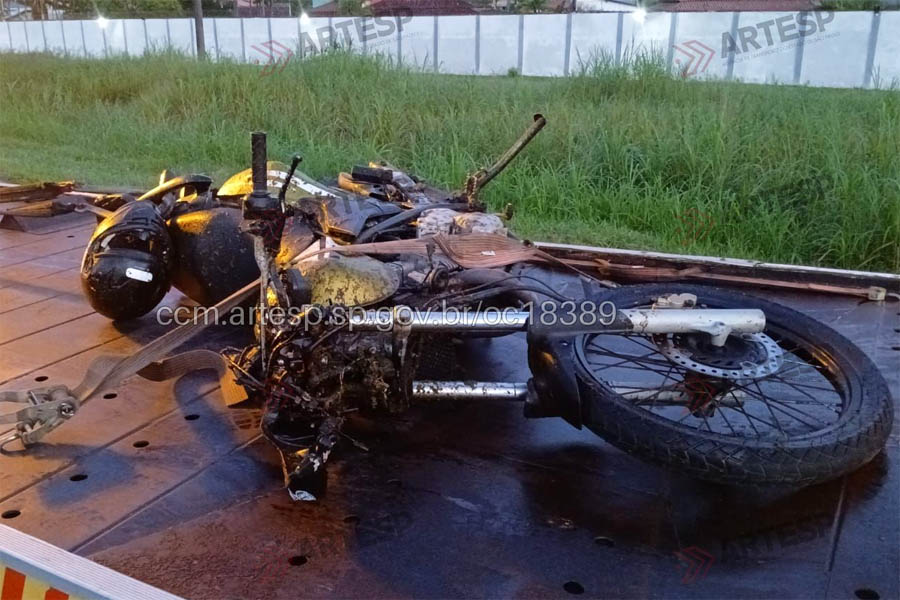 Motociclista morre após colidir com cavalo na Rodovia Padre Manoel da Nóbrega, em Peruíbe