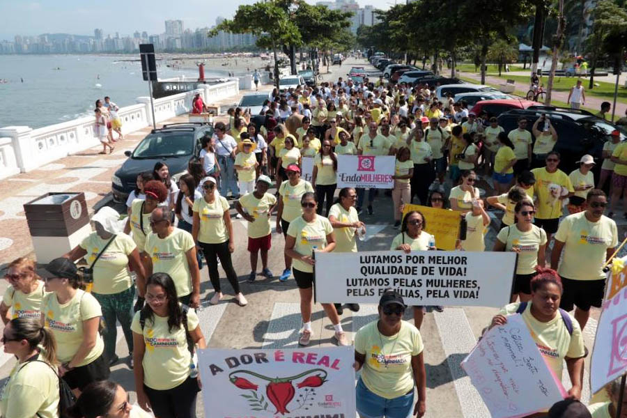 Santos tem campanha de conscientização sobre a endometriose