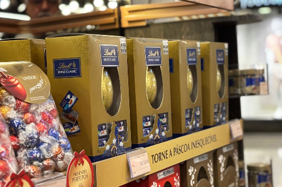Ovos, bombons e mais: shopping de Santos reúne as principais marcas de chocolates nesta Páscoa