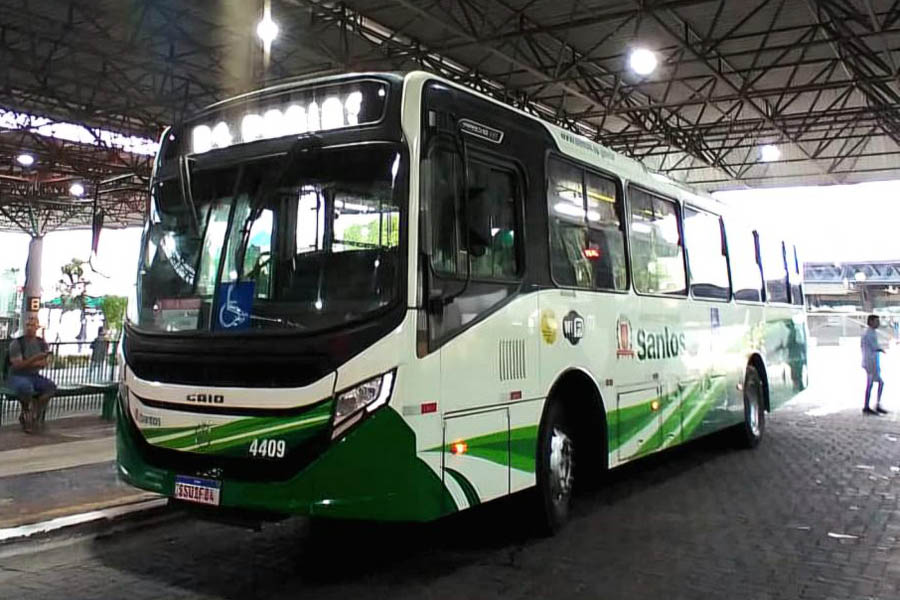 Linha municipal 4 passa a fazer integração com o Terminal do Valongo, em Santos