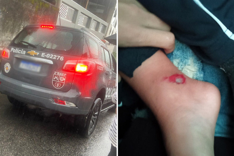 PM ameaça pais após atropelar menino em saída de creche em Santos; VÍDEO