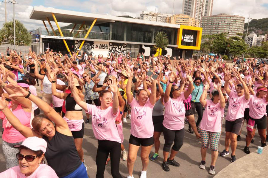 Mulheres em Movimento agita o Novo Quebra-Mar em homenagem ao Dia da Mulher em Santos
