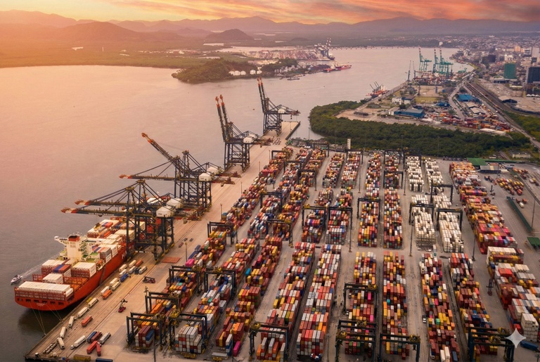 Porto de Santos lidera exportação de café e responde por 78% dos embarques do Brasil