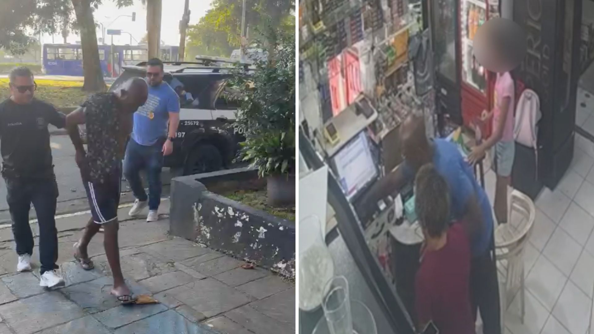 Suspeito de roubo com ameaça em adega de Santos é caputurado após dois meses; VÍDEO