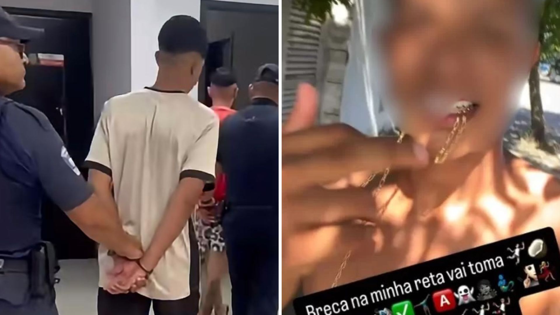 Menor que ostentava roubos nas redes sociais é apreendido com comparsa em Praia Grande