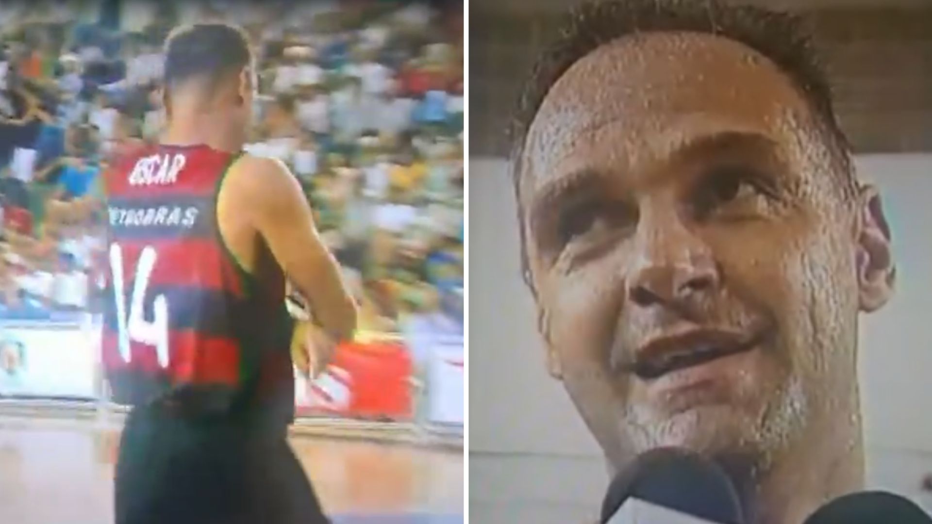 Oscar Schmidt disputou partida na Unisanta e revelou desejo de jogar com o filho; VÍDEO