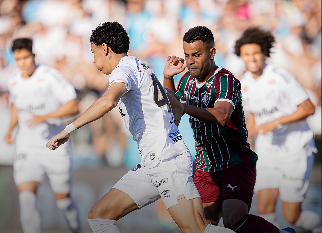 Fluminense vira no fim sobre Santos de Neymar, em jogo com golaços na Vila